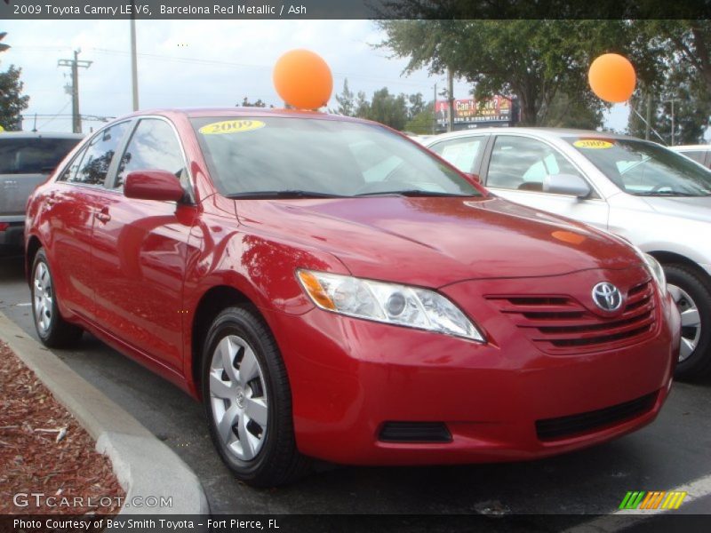 Barcelona Red Metallic / Ash 2009 Toyota Camry LE V6