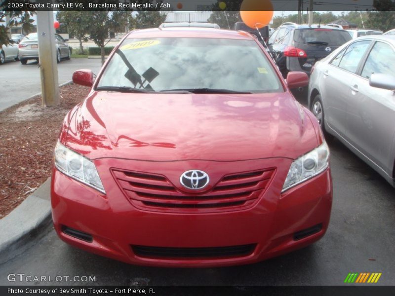 Barcelona Red Metallic / Ash 2009 Toyota Camry LE V6