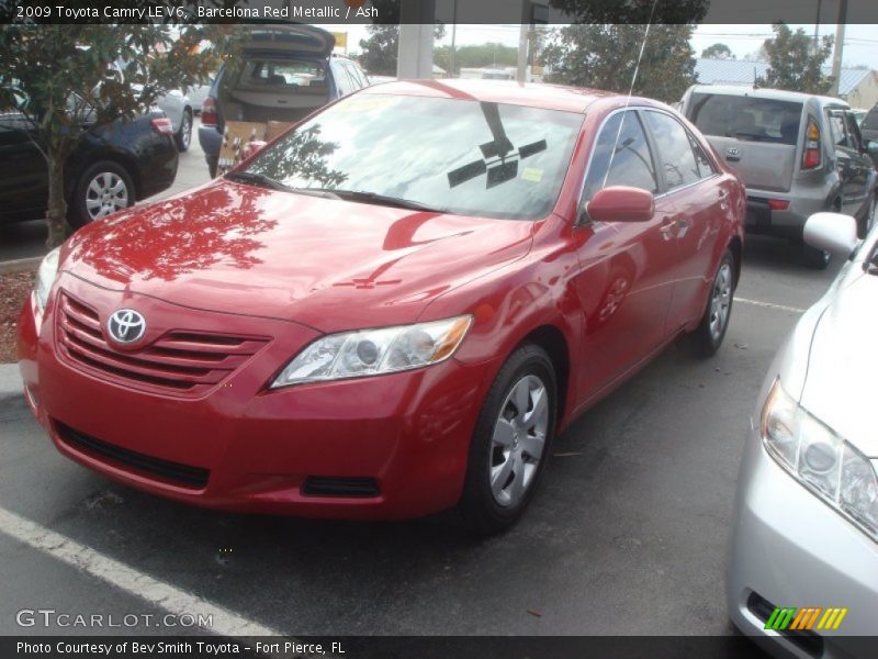 Barcelona Red Metallic / Ash 2009 Toyota Camry LE V6