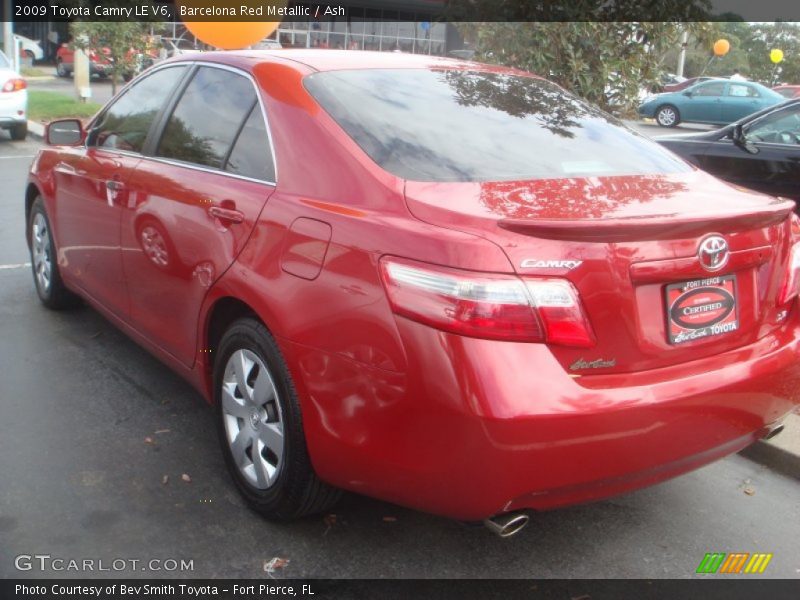 Barcelona Red Metallic / Ash 2009 Toyota Camry LE V6