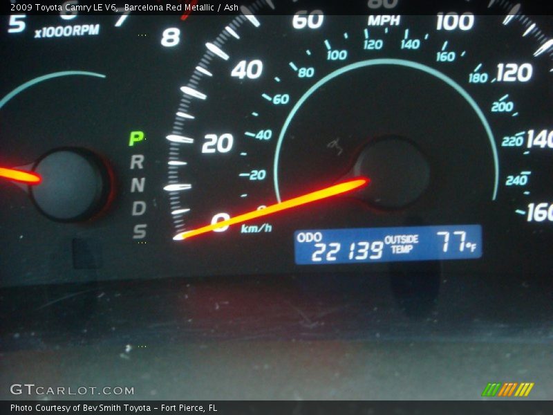 Barcelona Red Metallic / Ash 2009 Toyota Camry LE V6