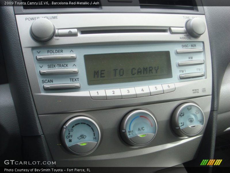 Barcelona Red Metallic / Ash 2009 Toyota Camry LE V6