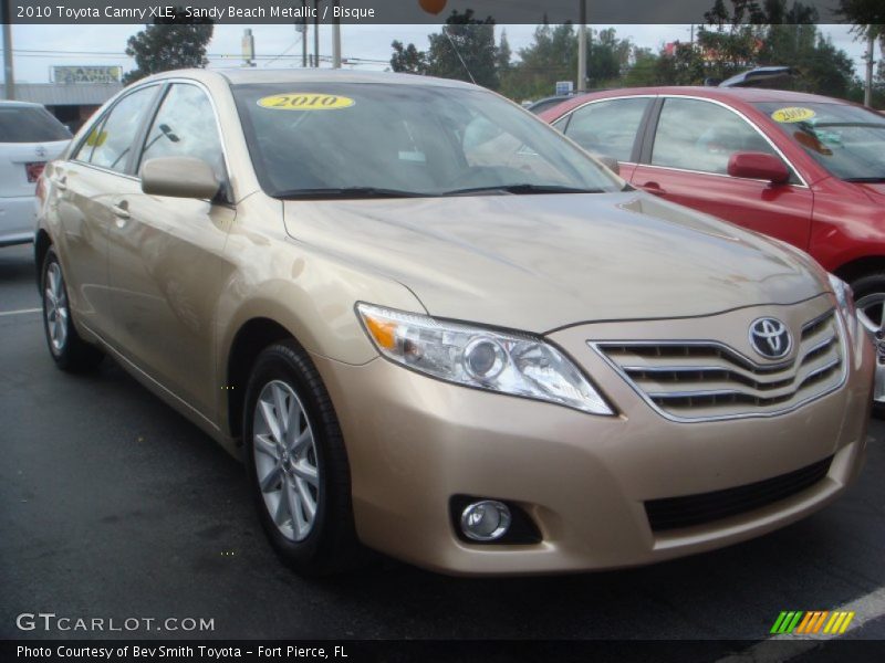 Sandy Beach Metallic / Bisque 2010 Toyota Camry XLE