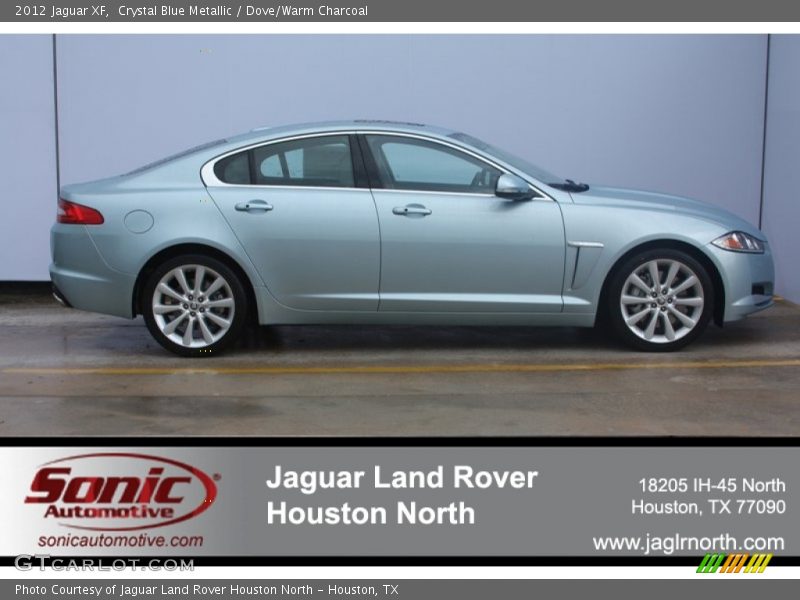 Crystal Blue Metallic / Dove/Warm Charcoal 2012 Jaguar XF