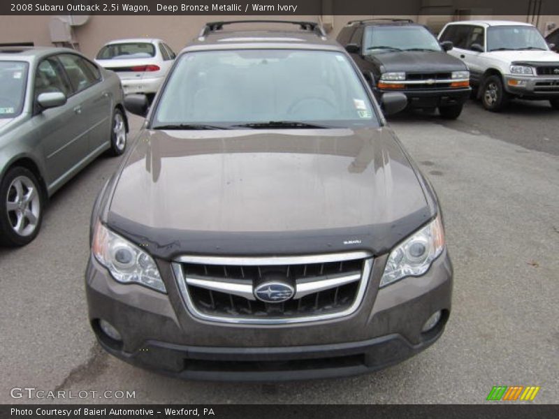 Deep Bronze Metallic / Warm Ivory 2008 Subaru Outback 2.5i Wagon