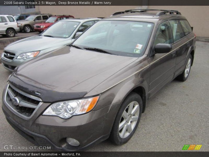 Deep Bronze Metallic / Warm Ivory 2008 Subaru Outback 2.5i Wagon