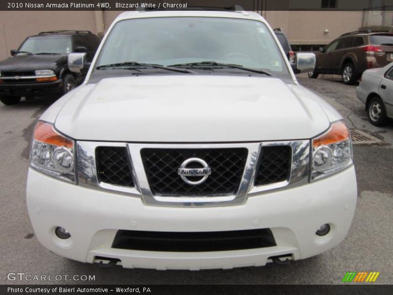 Blizzard White / Charcoal 2010 Nissan Armada Platinum 4WD