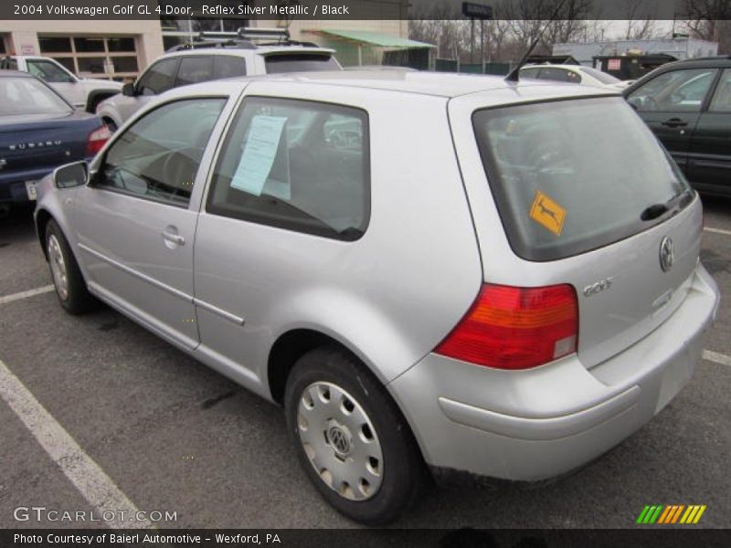 Reflex Silver Metallic / Black 2004 Volkswagen Golf GL 4 Door