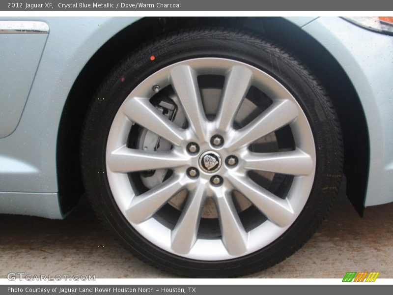 Crystal Blue Metallic / Dove/Warm Charcoal 2012 Jaguar XF