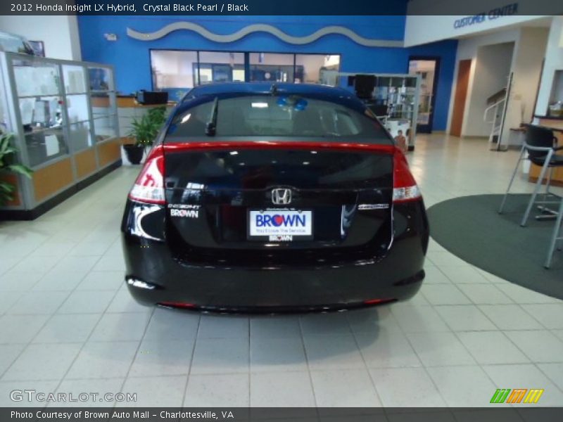 Crystal Black Pearl / Black 2012 Honda Insight LX Hybrid