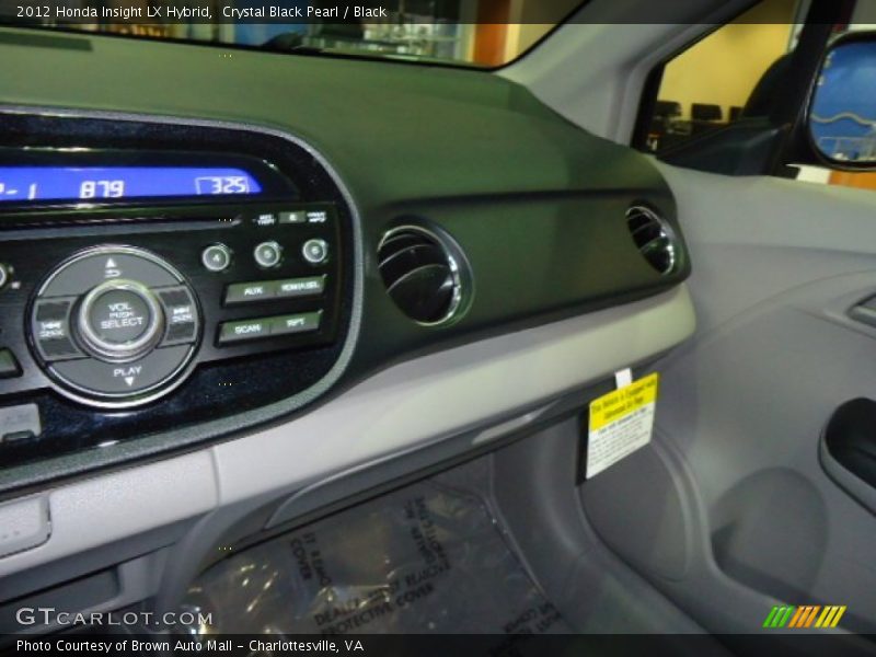 Crystal Black Pearl / Black 2012 Honda Insight LX Hybrid