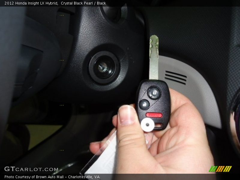 Crystal Black Pearl / Black 2012 Honda Insight LX Hybrid