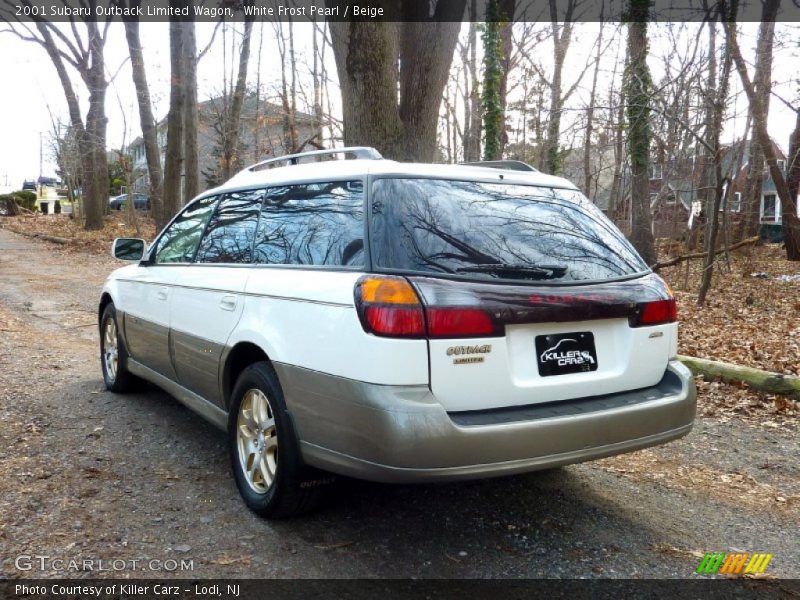 White Frost Pearl / Beige 2001 Subaru Outback Limited Wagon