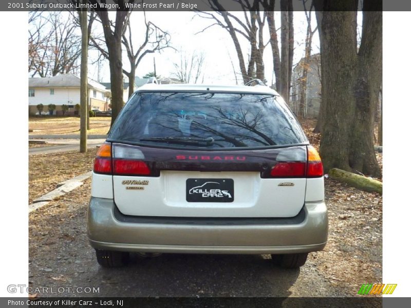 White Frost Pearl / Beige 2001 Subaru Outback Limited Wagon