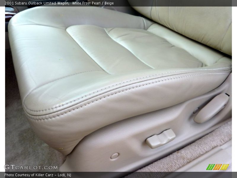 White Frost Pearl / Beige 2001 Subaru Outback Limited Wagon