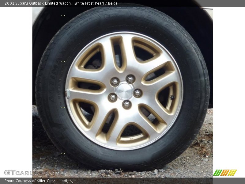 White Frost Pearl / Beige 2001 Subaru Outback Limited Wagon