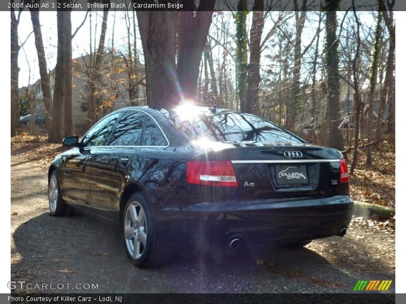 Brilliant Black / Cardamom Beige 2008 Audi A6 3.2 Sedan