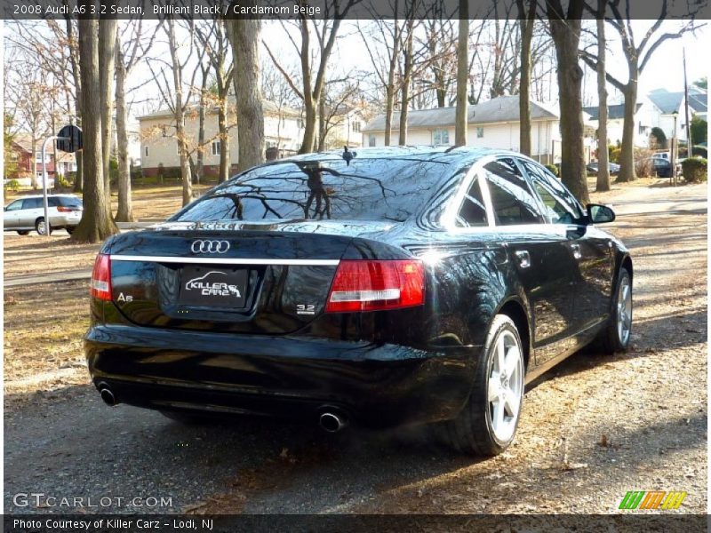 Brilliant Black / Cardamom Beige 2008 Audi A6 3.2 Sedan