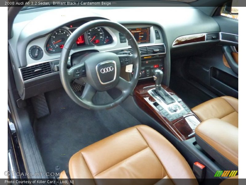 Brilliant Black / Cardamom Beige 2008 Audi A6 3.2 Sedan