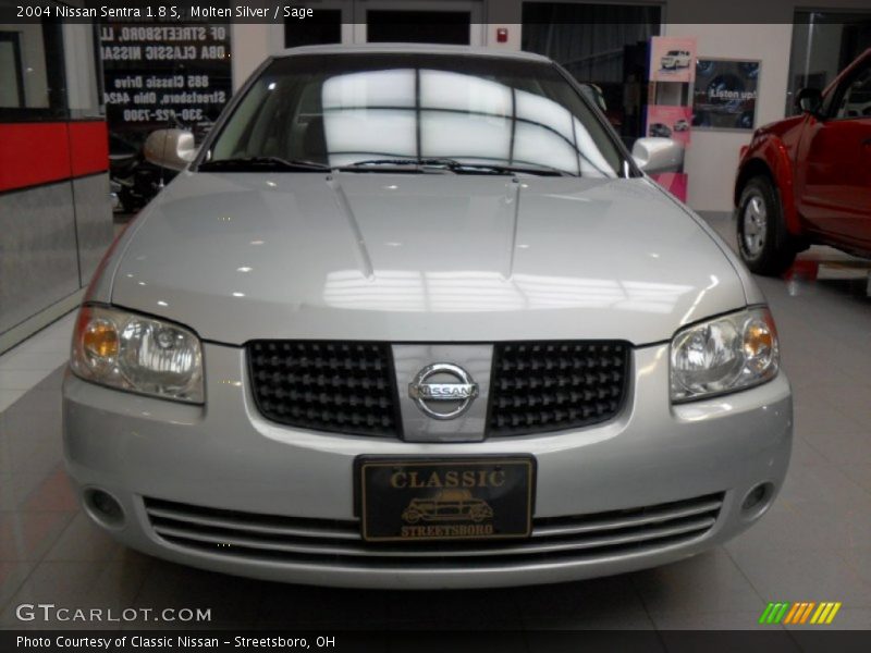 Molten Silver / Sage 2004 Nissan Sentra 1.8 S