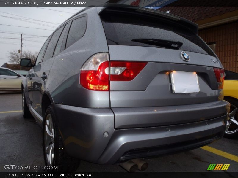 Silver Grey Metallic / Black 2006 BMW X3 3.0i