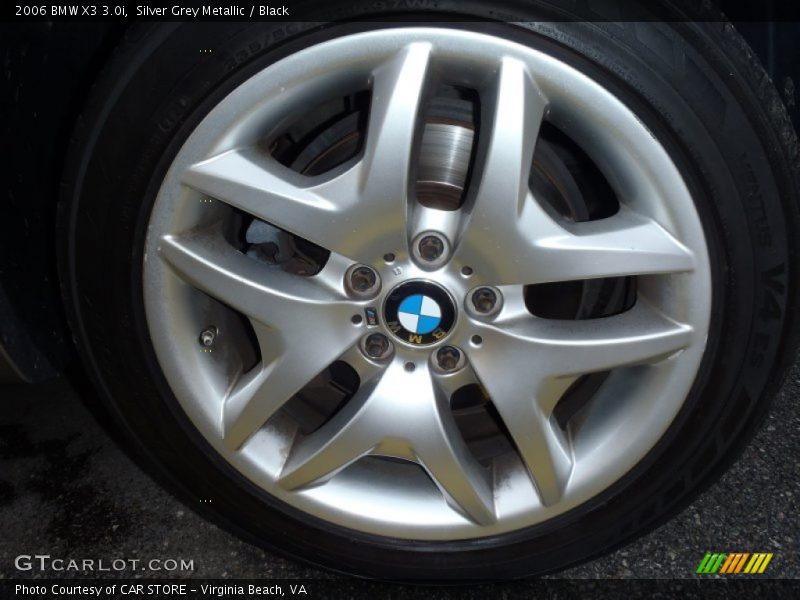 Silver Grey Metallic / Black 2006 BMW X3 3.0i