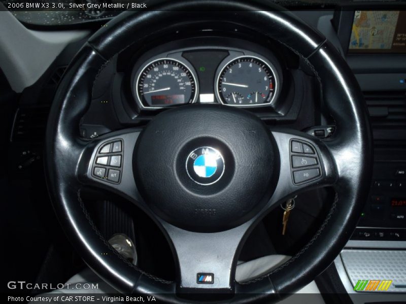 Silver Grey Metallic / Black 2006 BMW X3 3.0i