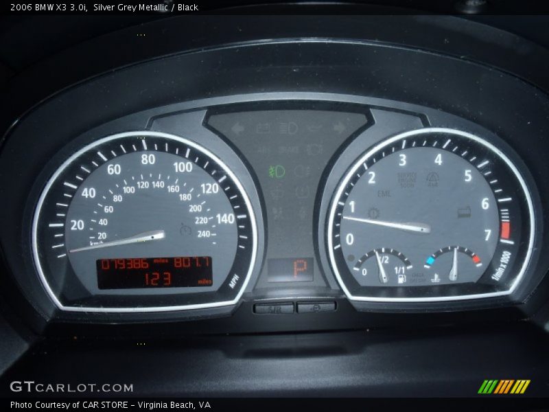 Silver Grey Metallic / Black 2006 BMW X3 3.0i