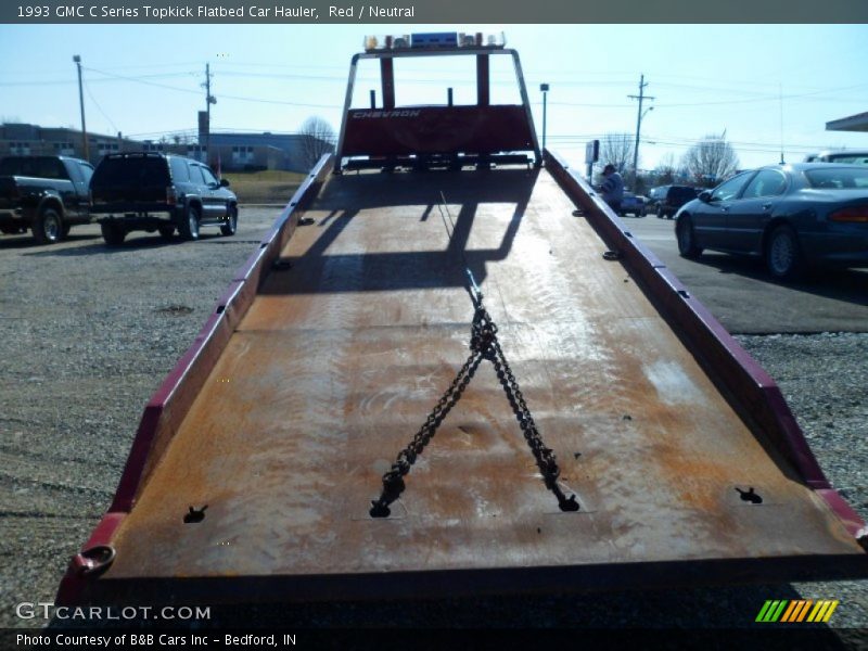 Red / Neutral 1993 GMC C Series Topkick Flatbed Car Hauler