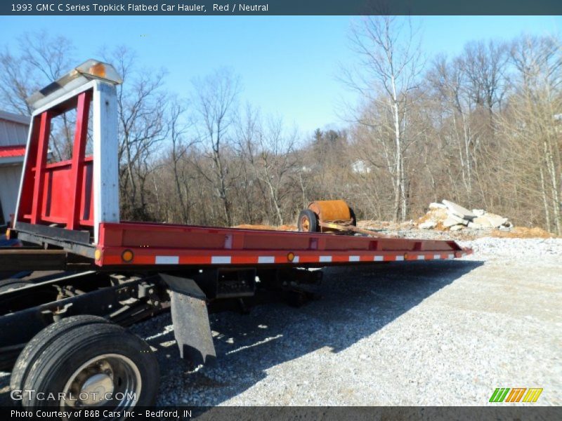 Red / Neutral 1993 GMC C Series Topkick Flatbed Car Hauler