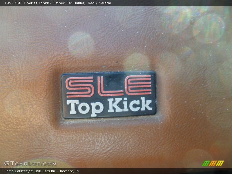 Red / Neutral 1993 GMC C Series Topkick Flatbed Car Hauler