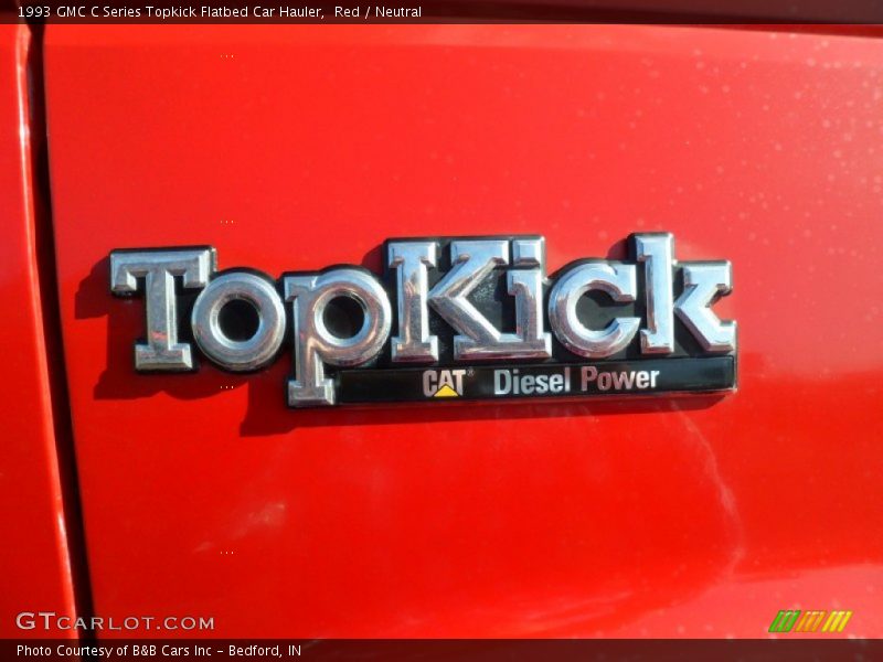 Red / Neutral 1993 GMC C Series Topkick Flatbed Car Hauler
