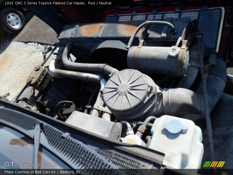 Red / Neutral 1993 GMC C Series Topkick Flatbed Car Hauler