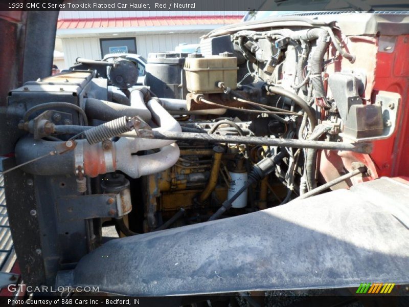 Red / Neutral 1993 GMC C Series Topkick Flatbed Car Hauler