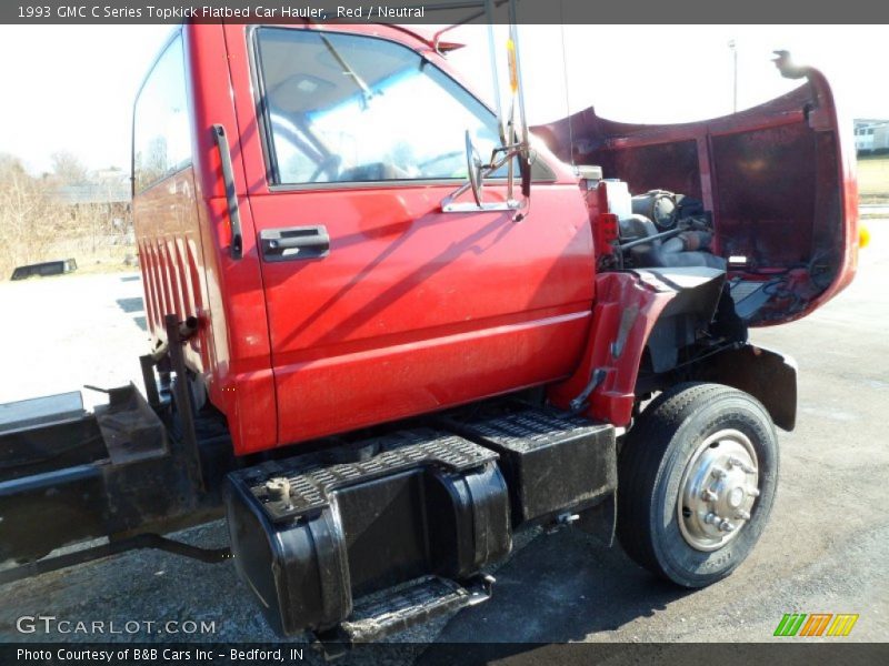 Red / Neutral 1993 GMC C Series Topkick Flatbed Car Hauler