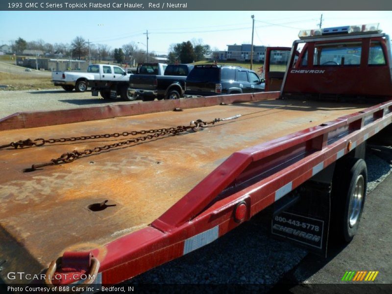 Red / Neutral 1993 GMC C Series Topkick Flatbed Car Hauler