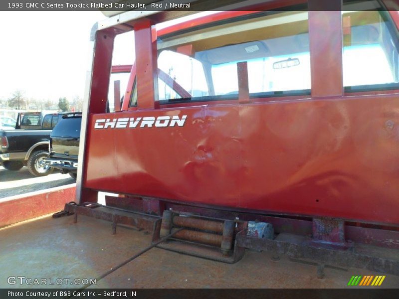 Red / Neutral 1993 GMC C Series Topkick Flatbed Car Hauler