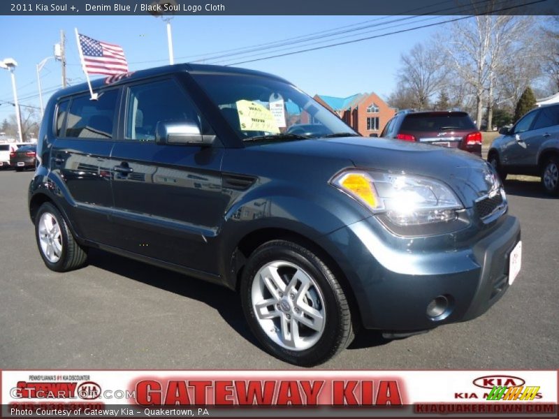Denim Blue / Black Soul Logo Cloth 2011 Kia Soul +