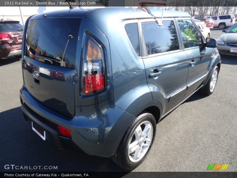 Denim Blue / Black Soul Logo Cloth 2011 Kia Soul +