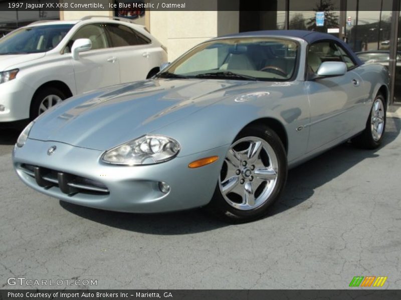 Ice Blue Metallic / Oatmeal 1997 Jaguar XK XK8 Convertible