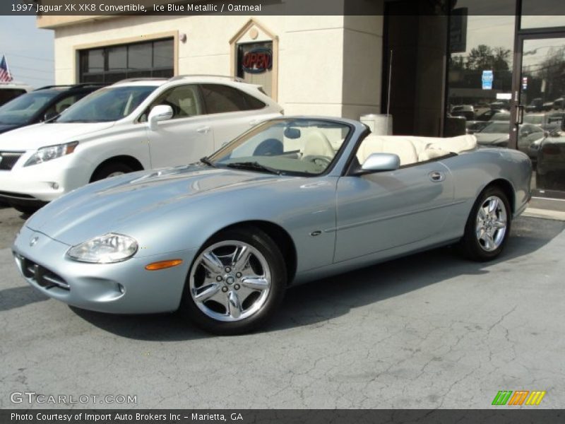 Ice Blue Metallic / Oatmeal 1997 Jaguar XK XK8 Convertible