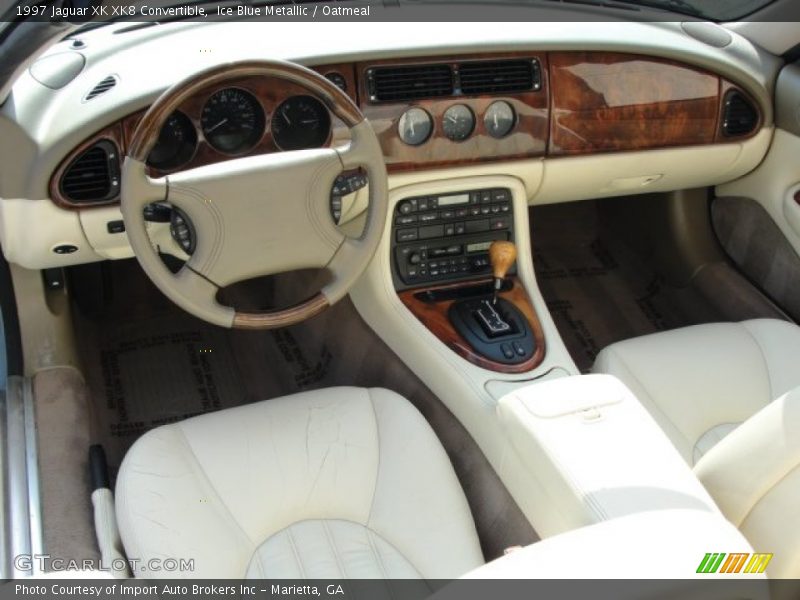 Ice Blue Metallic / Oatmeal 1997 Jaguar XK XK8 Convertible