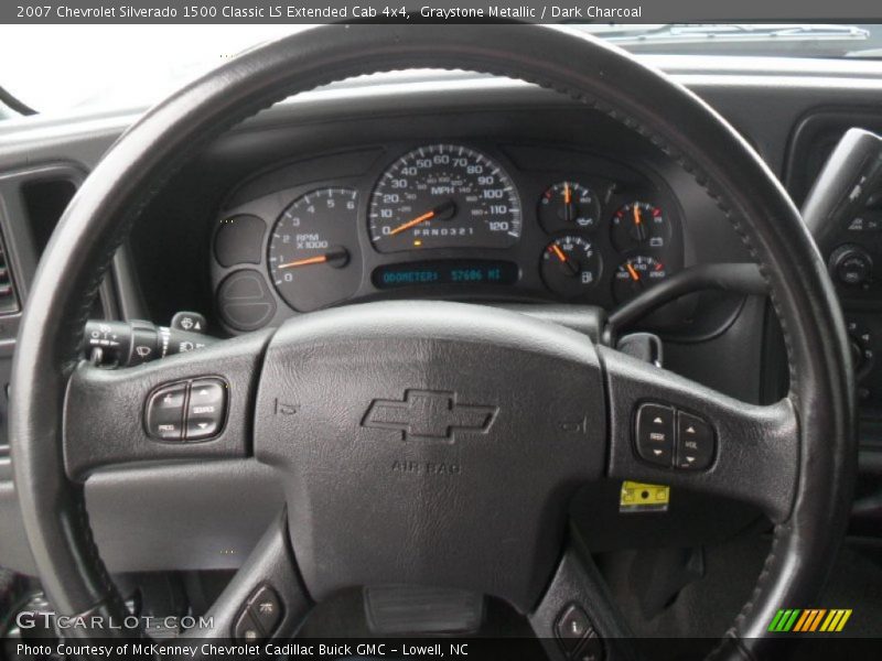 Graystone Metallic / Dark Charcoal 2007 Chevrolet Silverado 1500 Classic LS Extended Cab 4x4