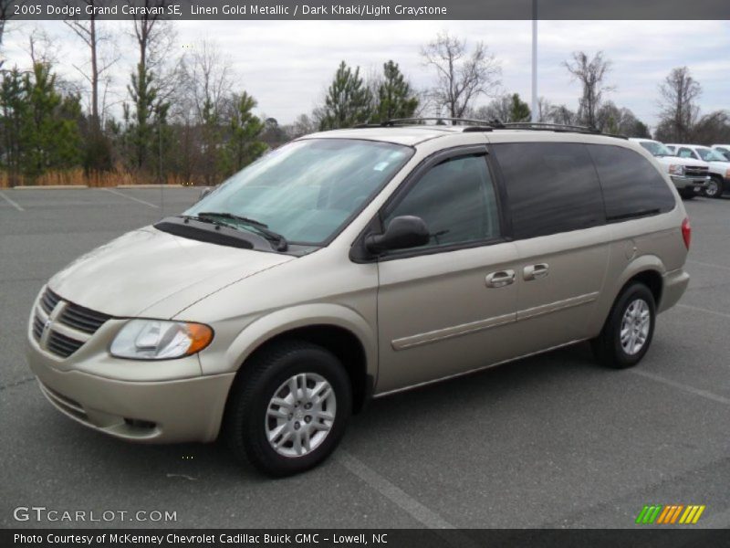 Linen Gold Metallic / Dark Khaki/Light Graystone 2005 Dodge Grand Caravan SE
