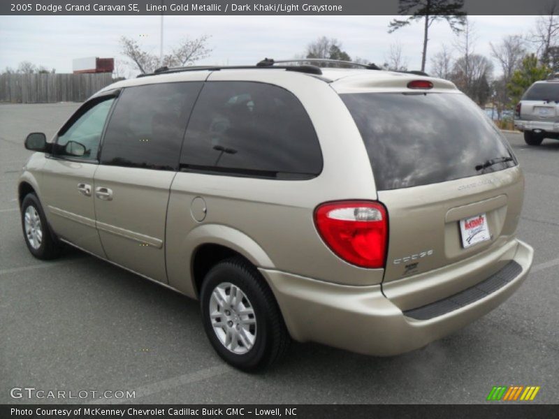 Linen Gold Metallic / Dark Khaki/Light Graystone 2005 Dodge Grand Caravan SE