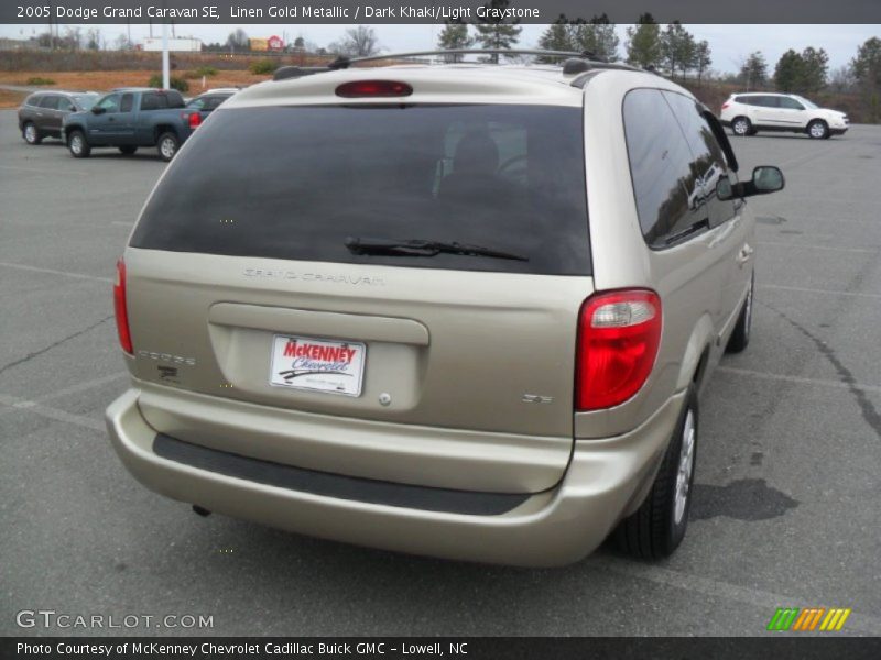 Linen Gold Metallic / Dark Khaki/Light Graystone 2005 Dodge Grand Caravan SE