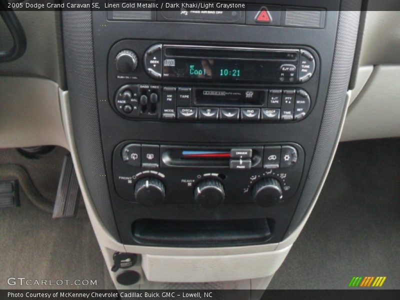Linen Gold Metallic / Dark Khaki/Light Graystone 2005 Dodge Grand Caravan SE