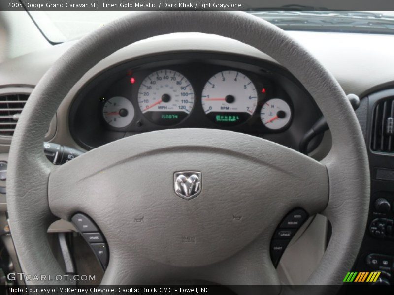 Linen Gold Metallic / Dark Khaki/Light Graystone 2005 Dodge Grand Caravan SE