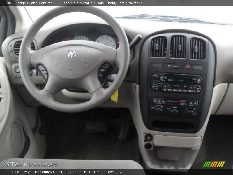 Linen Gold Metallic / Dark Khaki/Light Graystone 2005 Dodge Grand Caravan SE