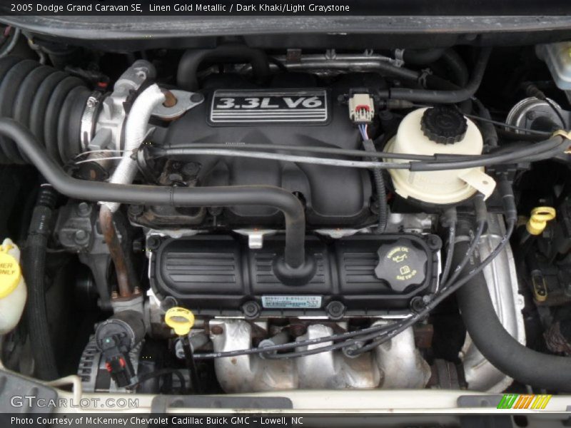Linen Gold Metallic / Dark Khaki/Light Graystone 2005 Dodge Grand Caravan SE